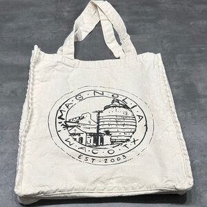 Magnolia Cream Canvas Tote Bag